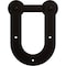 Ekena Millwork Economy Horseshoe Silent Roller Hanger w/ Bolts for Barn Door for 1 3/8" to 1 3/4" Doors GB6008R2AB - alternate 1